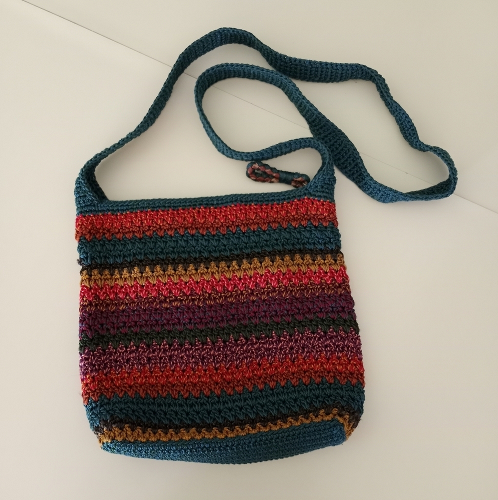 The Sak Crochet Multicolored Crossbody Purse